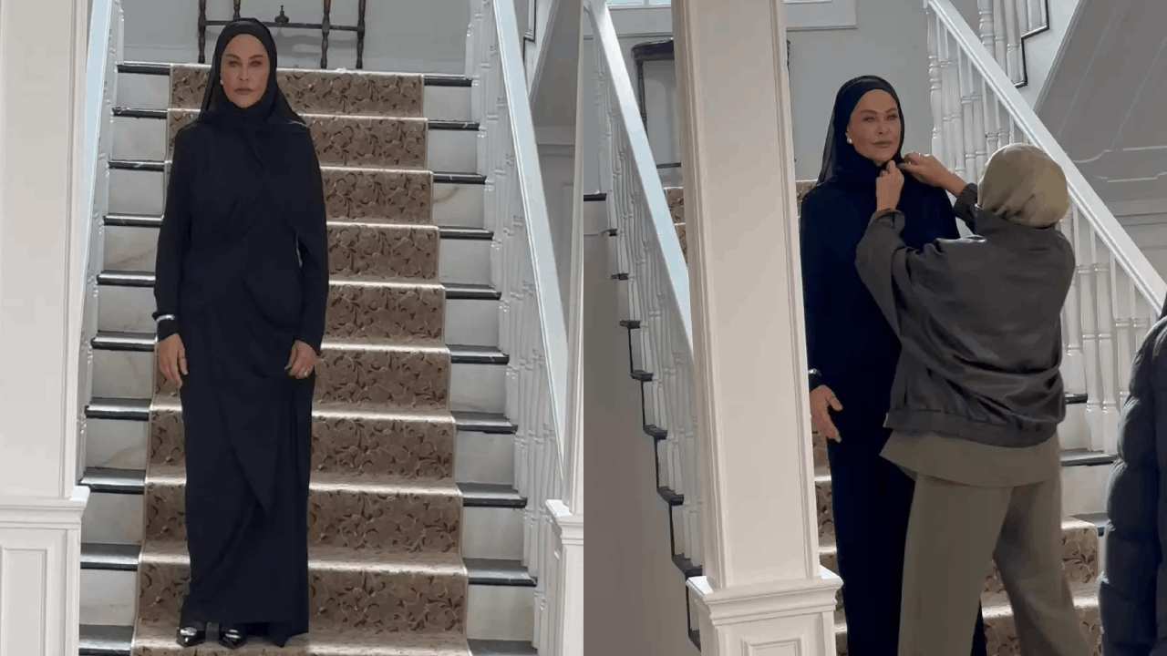 Hülya Avşar, Londra'da Tesettürlü Görünümüyle Setlere Döndü: Dizinin İlk Provasında Başörtüsüyle Kamera Karşısında