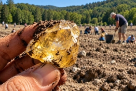 ABD'deki Crater of Diamonds Parkında 4 Karatı Aşan Sarı Elmas Bulundu
